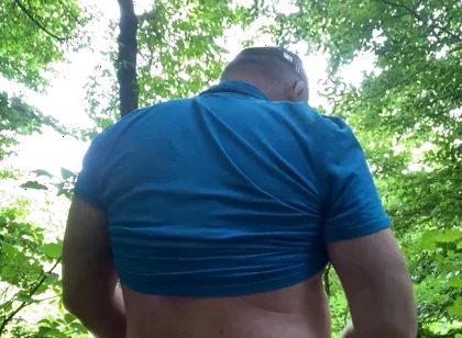 Jerking off in the Forest