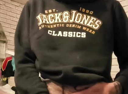 Wanking My Big Hard Dick and Smoking