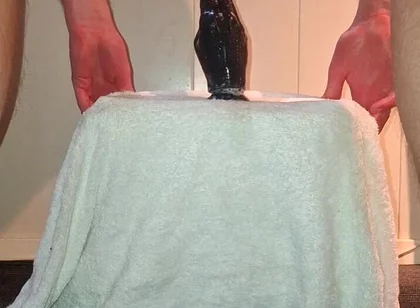 Solo Gay Anal Play - Huge Dildo's and Pissing Orgasm