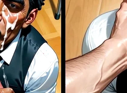 Black Waiter Sucks the Dicks of Customers and Kitchen Colleagues in Front of Everyone. Slide Pics Compilation Hentai