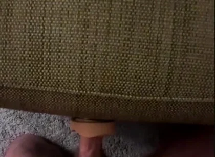 Fucking the Hot Toy in Between Cushions, Feels Like Real Wet Pussy