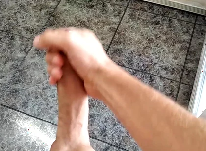 The Huge Fat Cock Took a Long Time to Get Hard, but in the End It Grew and Cums
