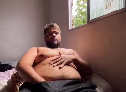 Fat Gay Sweaty Shaking Hairy Ass on All Fours, Front Hard Rolls Cumming