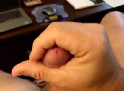 4 Hours Edging Couldn't Hold Back My Orgasm - Frenulum Rubs