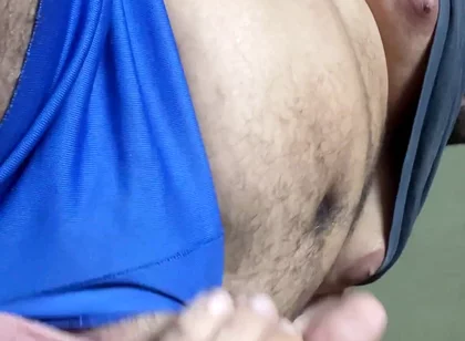 Bear Belly, Throbbing Cock and Very Wet Handjob... Come Watch the Fat Guy Cumming Hot for You
