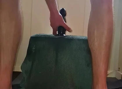 Solo Gay Extreme Anal Insertions - Triple Dildo - Remote - Dumbell