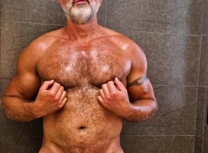 Bear in Shower