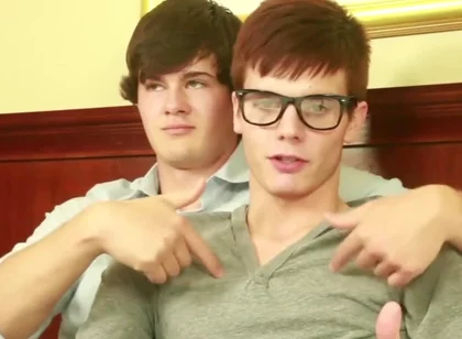 Twink Cock Riding Action With Anal Fun After Cock Sucking - Bryce Christiansen And Calvin Michaels