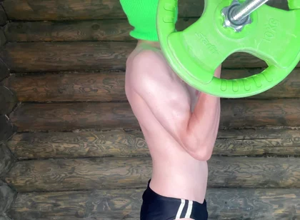 The Sexy Guy Works Out