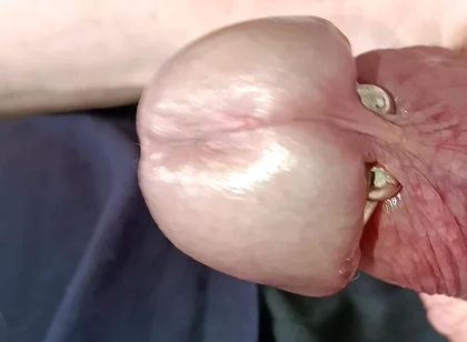 Mature Man's Veined Cock Masturbation