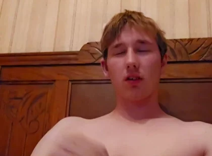 The 18 Year Old Guy Jerks off and It Feels Good