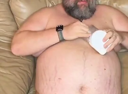 Relaxing with a Cold One and a Hot Cock