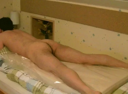 Naked Foil Hump Masturbation
