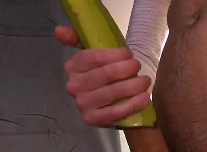 Homemade Banana Toy for Orgasm and Cum