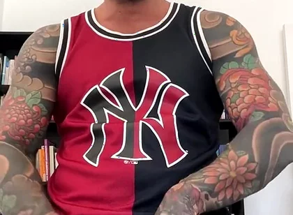Spanish Muscular Bull with Clothes on