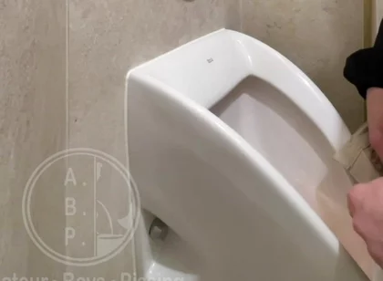 Caught the Guy Pissing in the Next Urinal