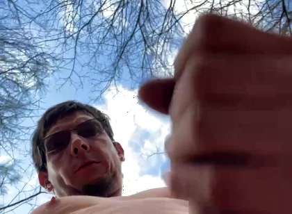 Masturbating