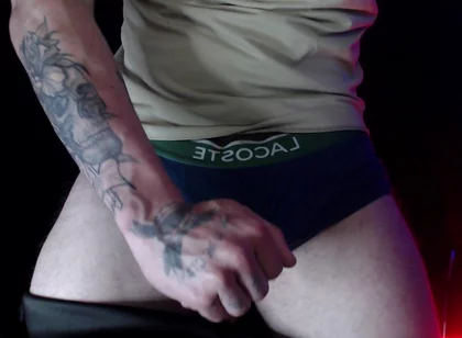 Rubbing a Cock in Underwear