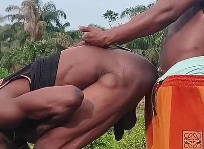 Ebony Creamy Bussy Decide to Btm for Huge Dick After a Long While in an Abandoned Government Site