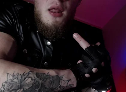 Alpha in Leather and Drool with Dominance