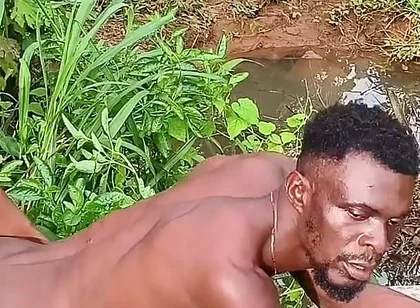 Ebony Ran for His Life After a Merciless Hard Jungle Fuck