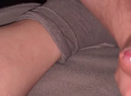 Jerking off @jerkbuddy 's Hot Little Dick Until He Cums