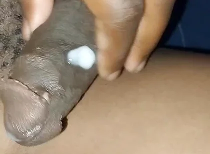Virgin Asshole and Thick Cum on My Fat Cock