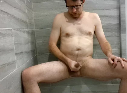 Jerking off Earing a Cock Ring