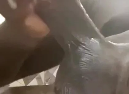 Part 2 BBC Public Washroom Deep Jerking off Orgasm