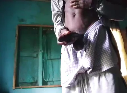 Wanking off Till Cum My Big Black Dick