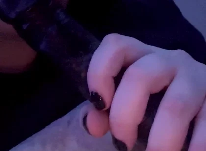 Sucking My Dildo Getting It Nice and Wet