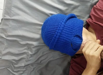 Latin Twink Kneels and Swallows Everything From Muscular Gym Male