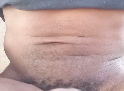 Stroking My BBC and Moaning Outdoors