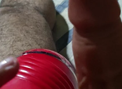 Hairy Stepdaddy Ejoying Sex Doll at Home