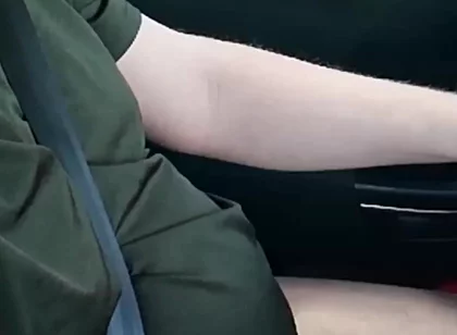 Nylon Fetish in the Dirt Road Search in the Car