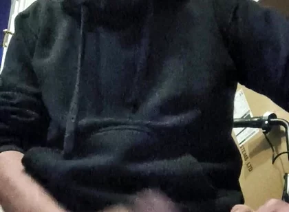 Wanking My Big Hard Dick and Smoking While Edging