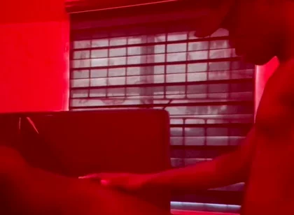 College Twink Friends Fuck After College Under Red Lights