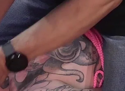 Niki Stuck Tight! Pink Rope & Duct Tape Session