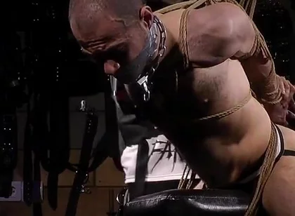 Zeus Bound for Ass Spanking Firm Restraint & Growing Pleasure