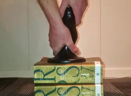 Hot Gay Twink Stretching His Ass and Takes Huge Anal Dildo's