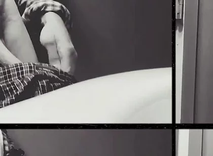 Young Virgin with Huge Cock Touches Herself for the First Time