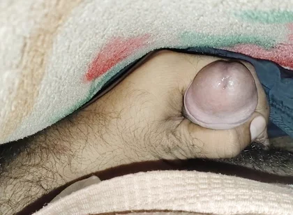 Hot Deshi College Boy Masturbation Under the Blanket