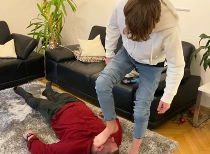 Master k stinky feet licking