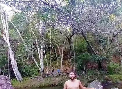 I Went to the Waterfall and Showed off Before Someone Came and Caught Me.
