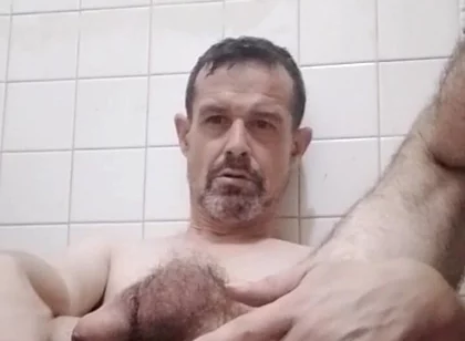 Cute Young Stepdaddy Fingering His Hairy Hole Until Prolapse