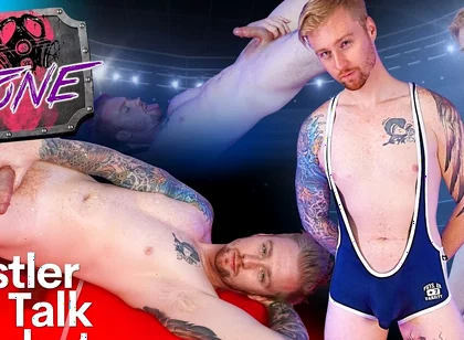 Wrestler Dirty Talk Cumshot