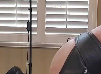 Getting My Hole Bred by Leather Stepdaddy on the Bed and in a Sling