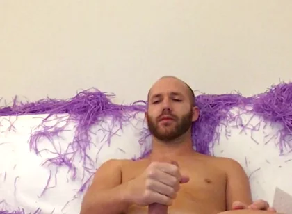 Straight Jerking on Sofa After Party