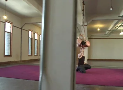 Hot Bi Hunk's First Time Being Bound and Edged