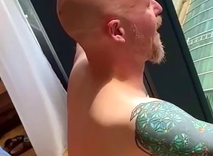 Breeding stepdaddy Against the Window